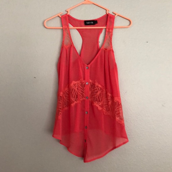 fabrik Tops - fab’rik sheer racerback tank